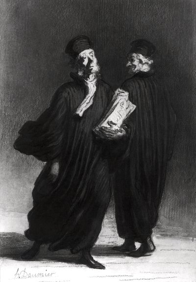 Two Lawyers, c.1862 by Honoré Daumier